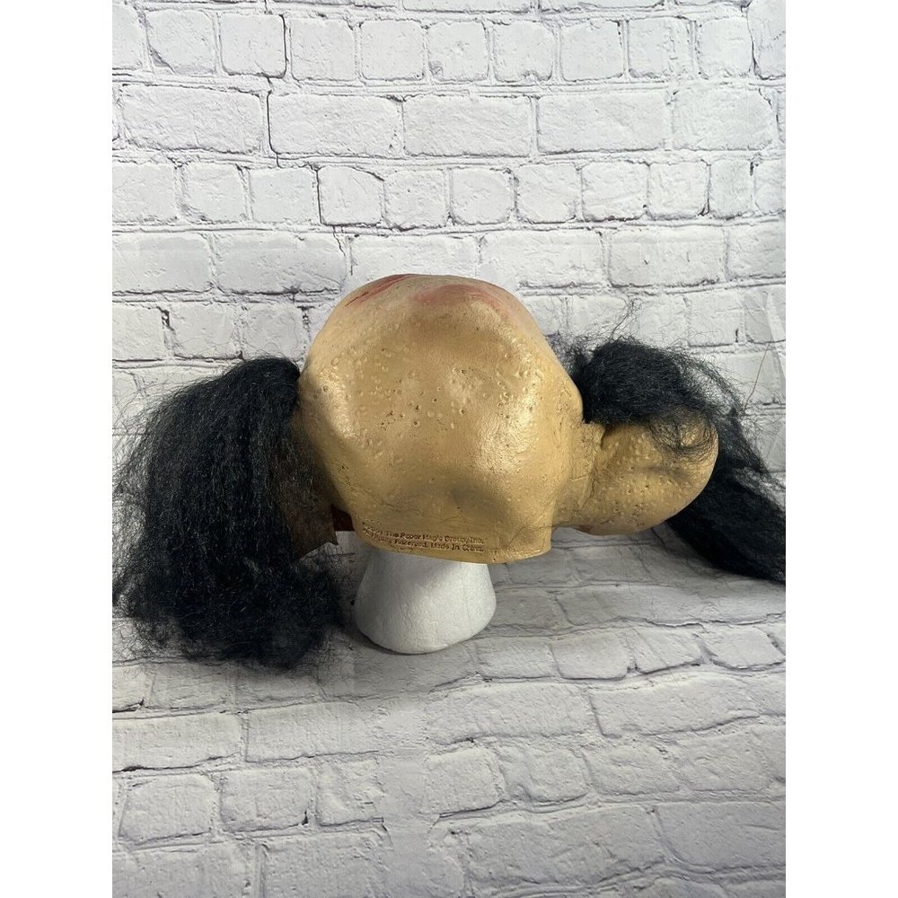 vtg 1999 Paper Magic Group Adult Latex Bald Head Ogre Troll Mask hairi ears - Picture 5 of 8